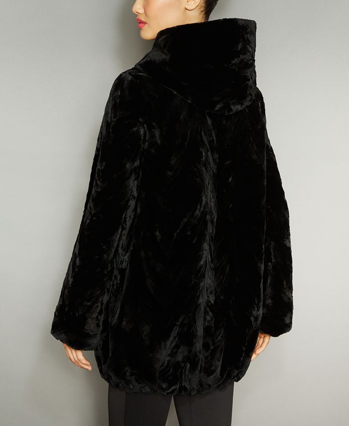 The Fur Vault Reversible Mink Fur Hooded Jacket - Macy's