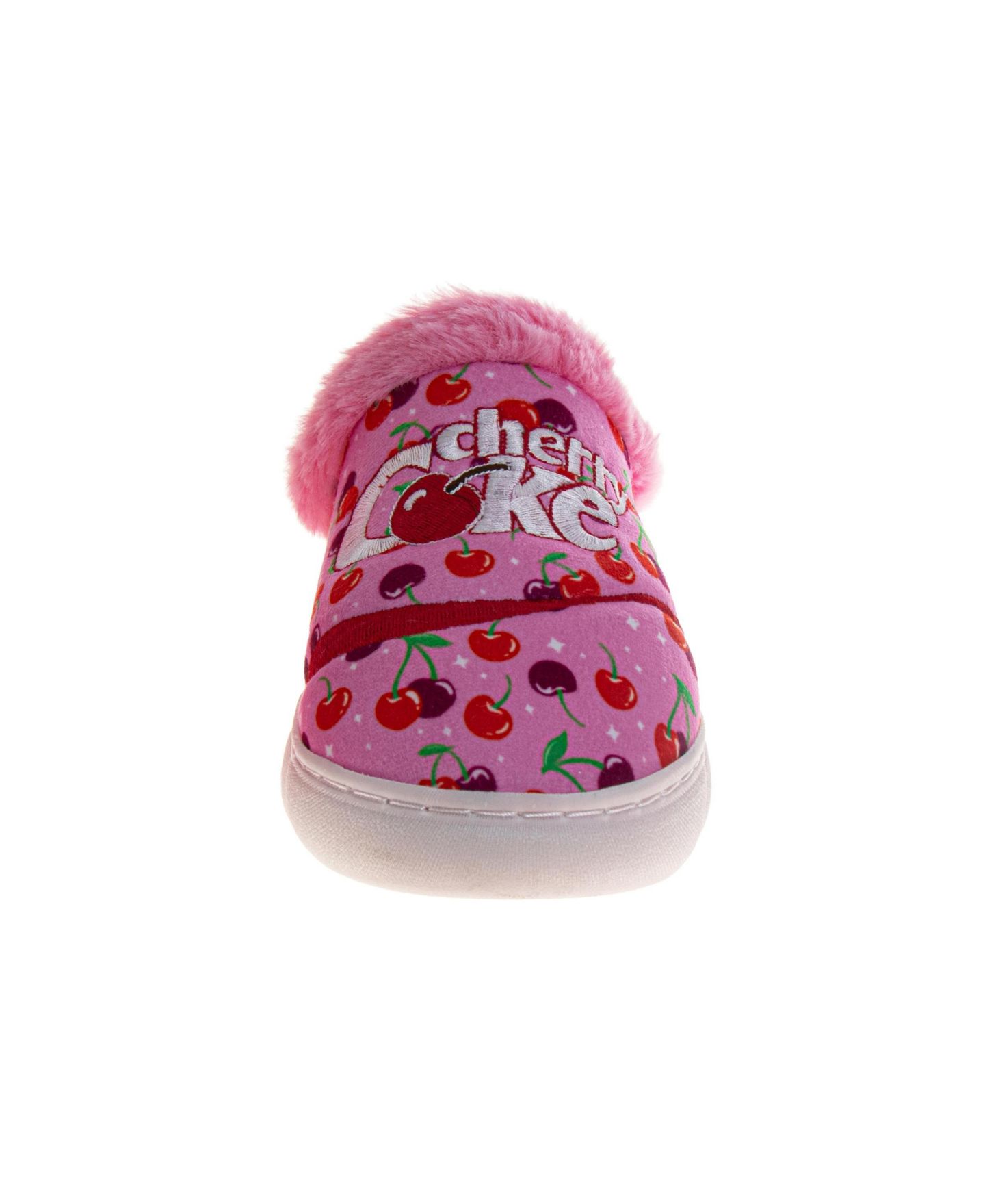 Женские тапочки Josmo Official Licensed Coca Cola Cherry Coke Casual Slippers, цвет: Вишнёвый — фото 5