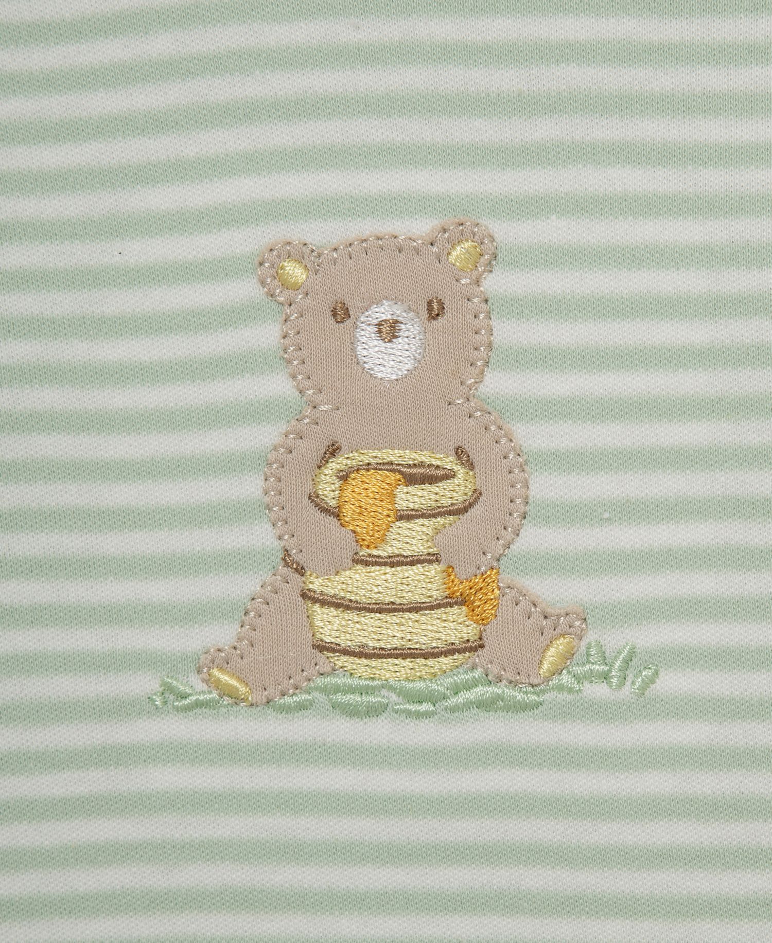 Baby Boys' Honey Bear Top and Footed Pants and Hat, 3-Piece Set