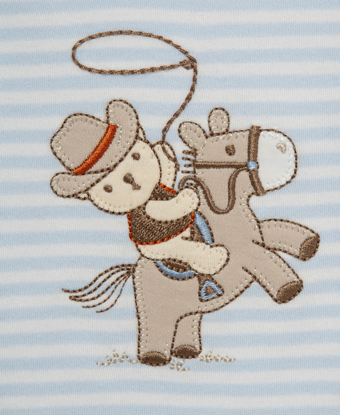 Комплекты Little Me Western Lap Shoulder T-Shirt, Pants and Hat, 3-Piece Set для мальчиков-малышей, цвет: Синий — фото 5