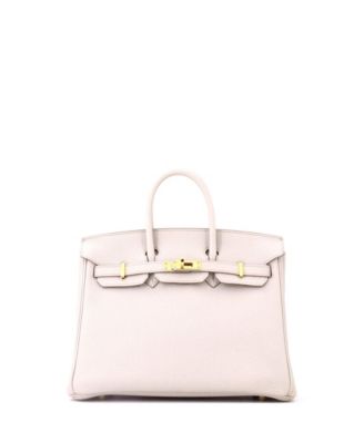 Birkin 25 Handbag Light Togo with Gold Hardware