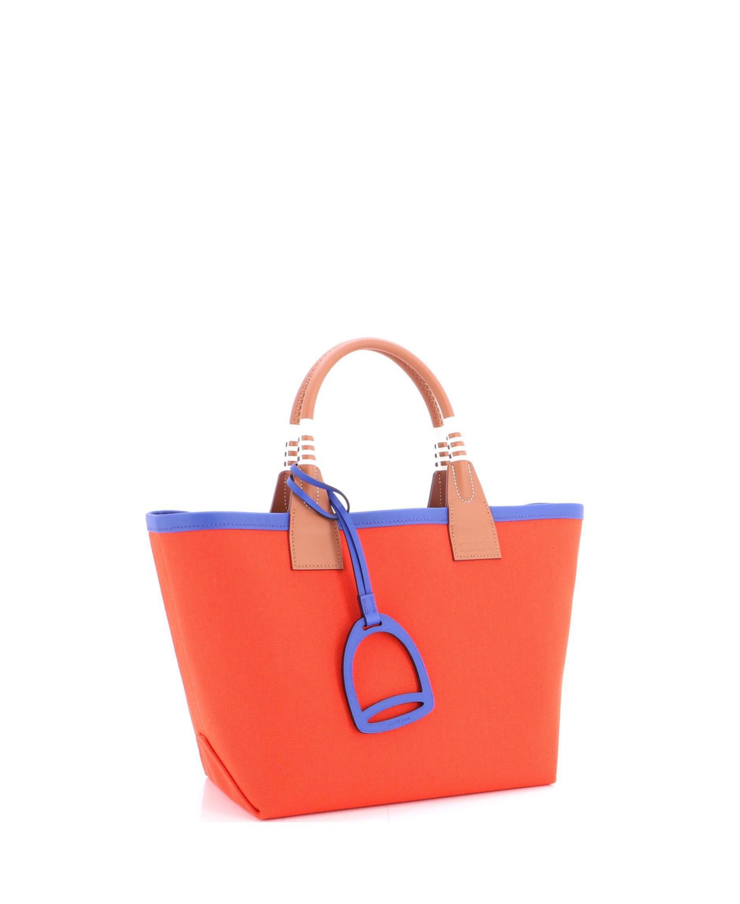 25 Sac Steeple Tote Toile with Leather