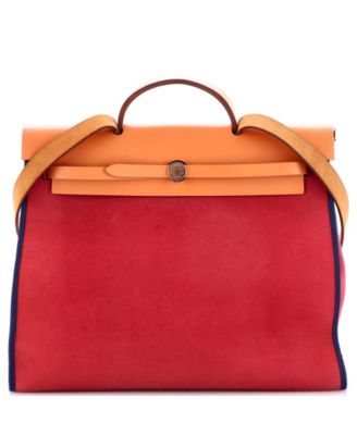 39 Herbag Zip Leather and Toile