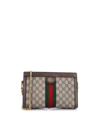 Small Ophidia Chain Shoulder Bag GG Coated Canvas