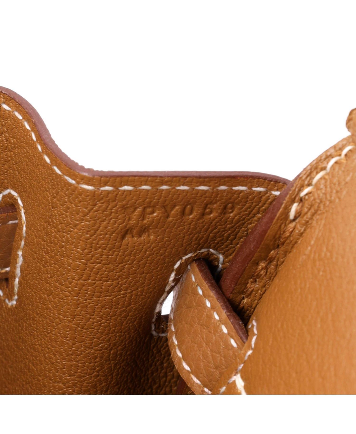 Birkin 25 Handbag Brown Togo with Palladium Hardware