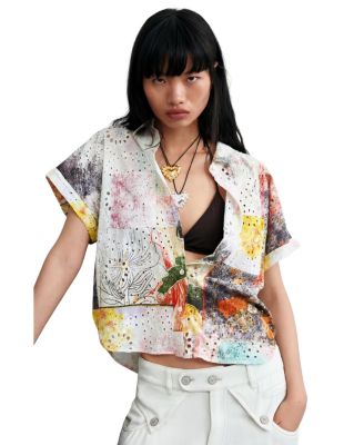 Women's Short-sleeve cotton shirt