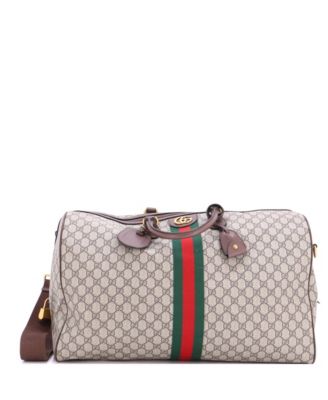 Large Ophidia Carry On Duffle Bag GG Coated Canvas