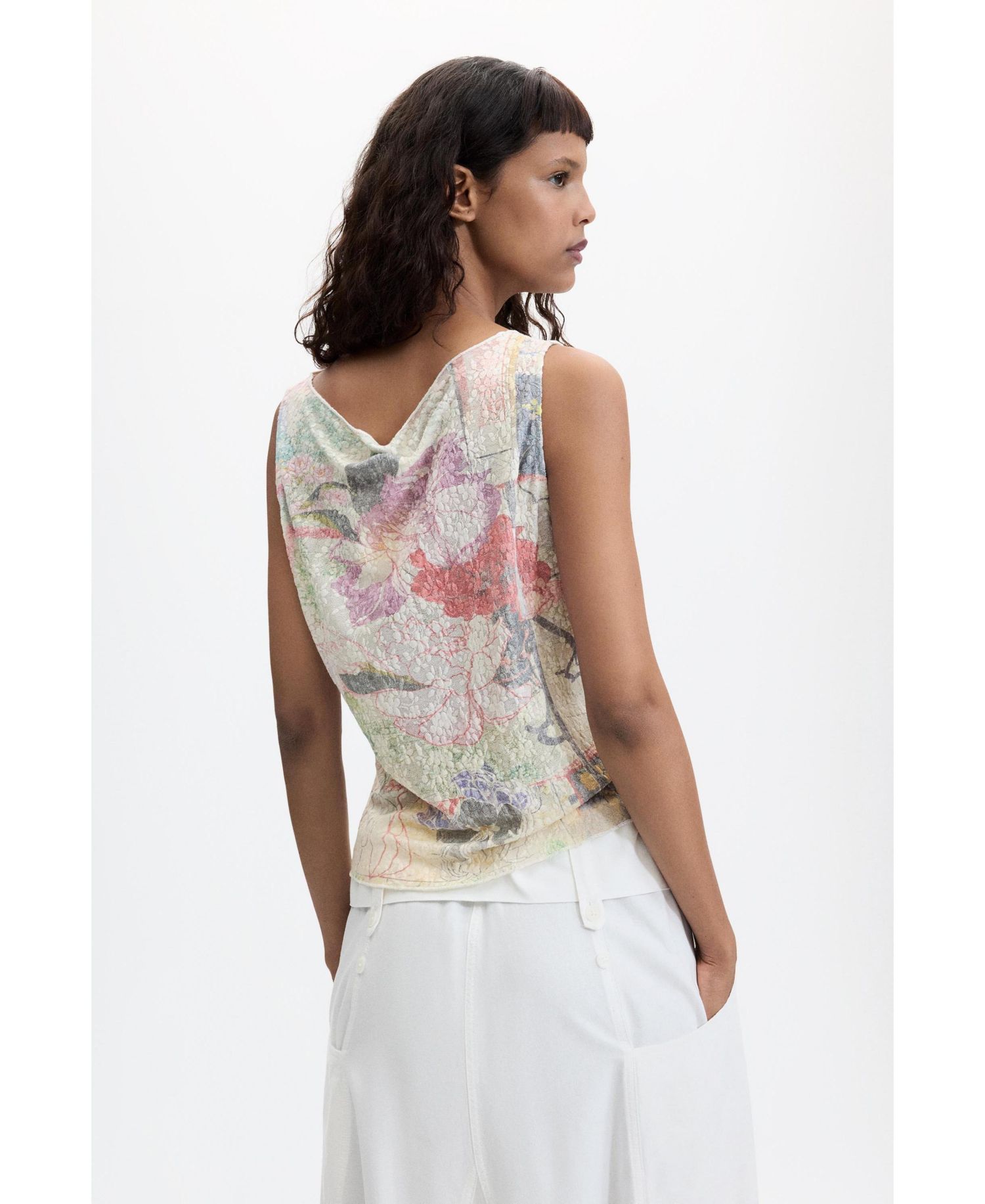 Women's Printed sleeveless t-shirt