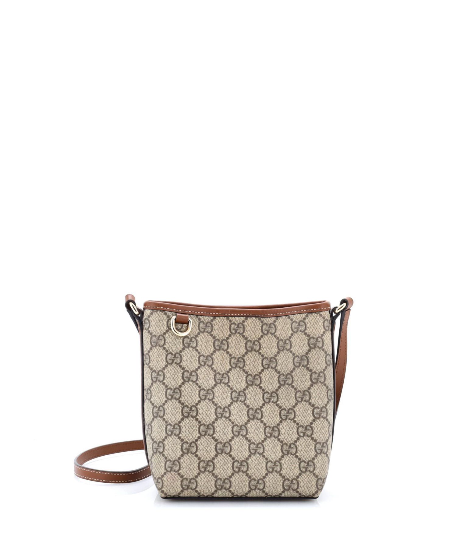 Nano GG Emblem Bucket Bag GG Coated Canvas