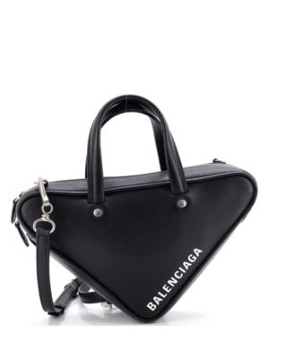 Small Triangle Duffle Bag Leather
