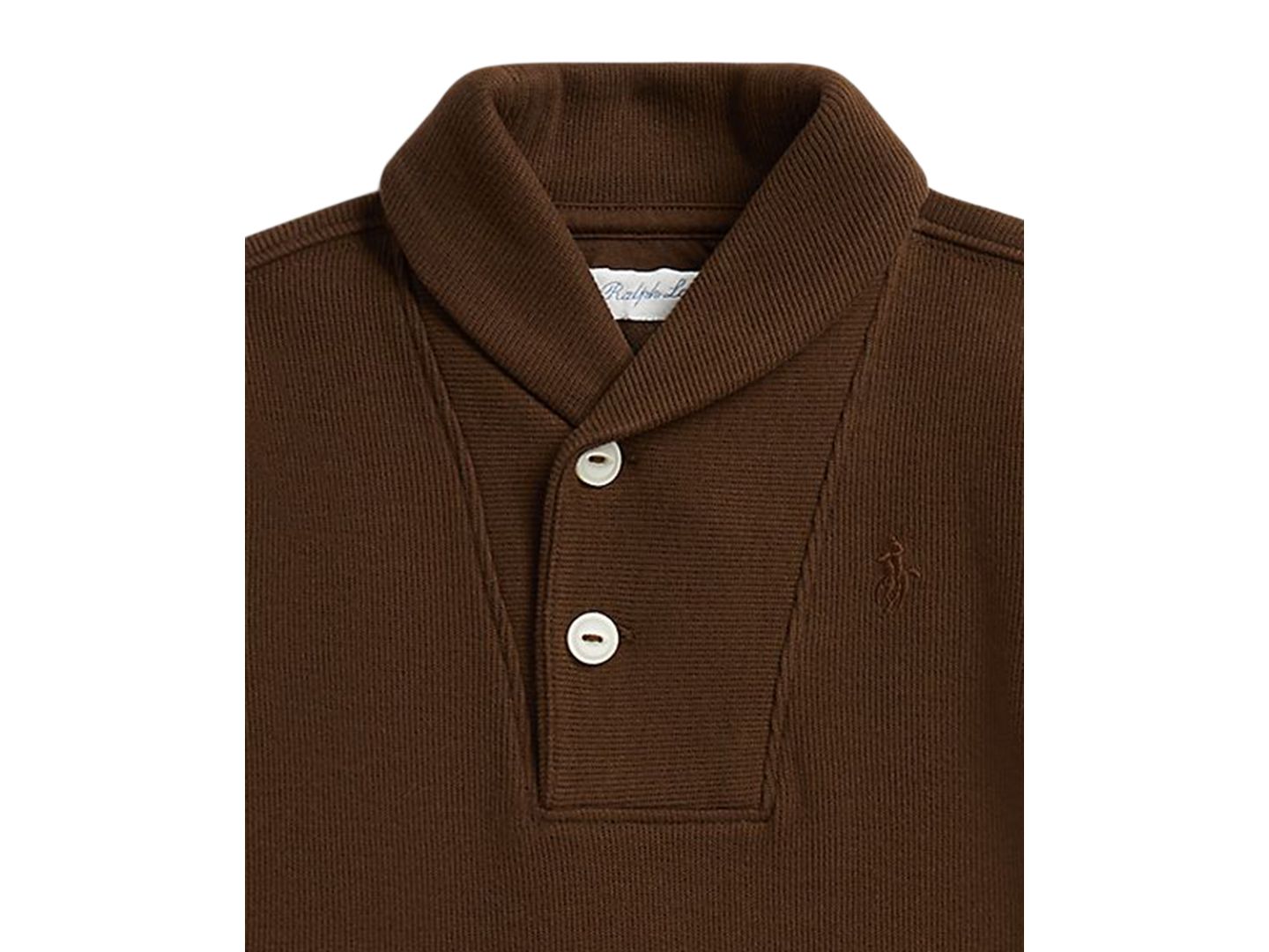 Детский комплект Polo Ralph Lauren для малыша: свитшот из двойного трикотажа и брюки, цвет: Шоколадный — фото 3