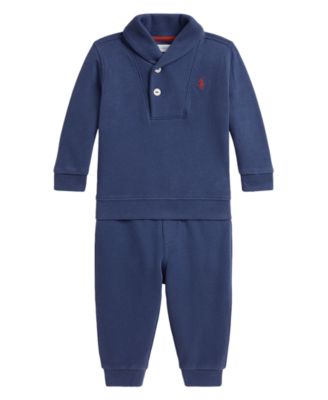 Baby Boys' Double Knit Sweatshirt and Pants, 2-Piece Set