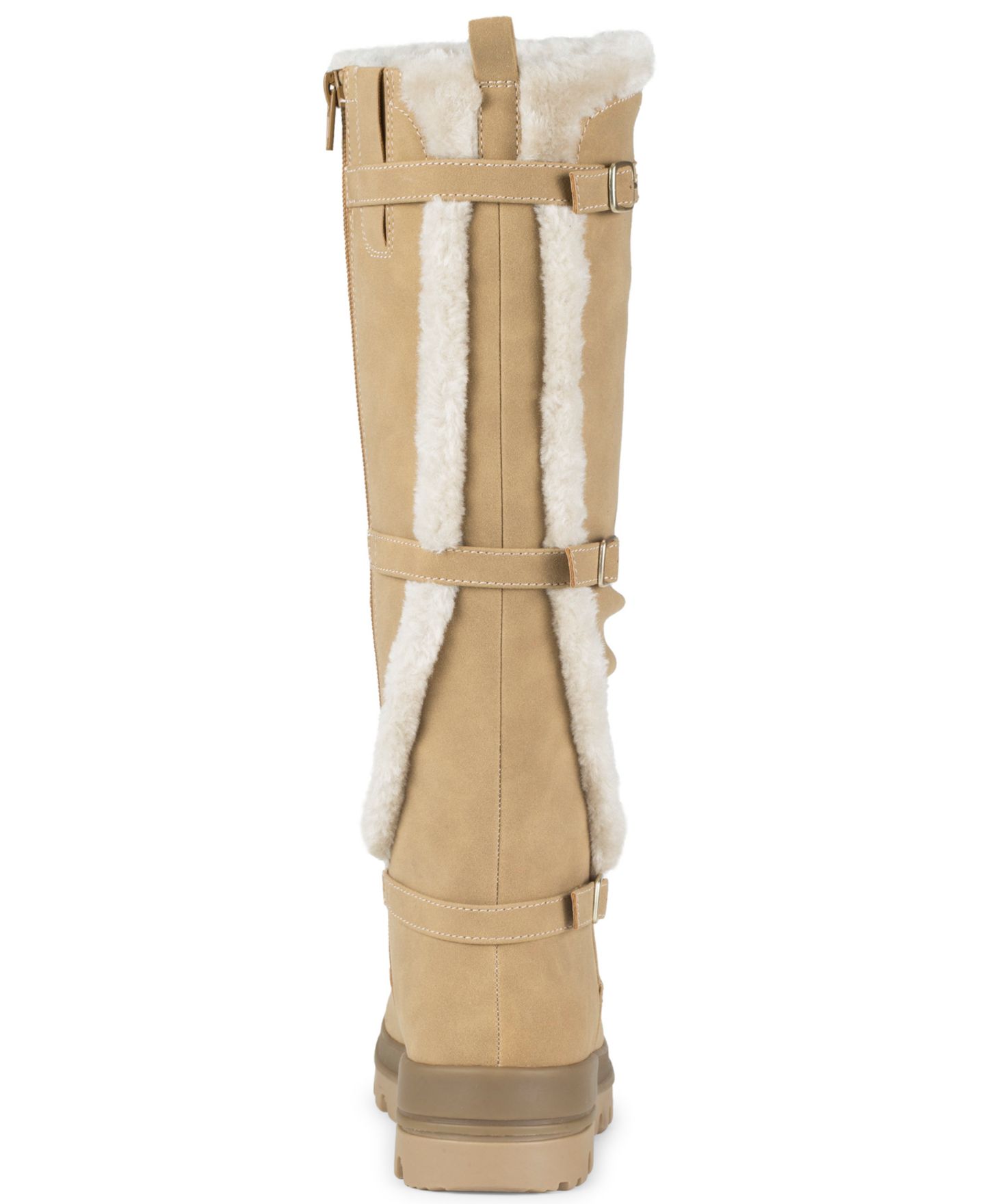 Женские ботинки Baretraps Navia Zipper Tall Round Toe, цвет: Коньячный — фото 3