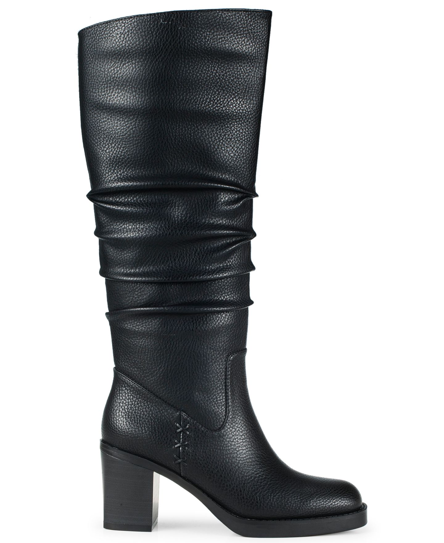Женские ботинки Baretraps Gingee Zipper Tall Square Toe, цвет: Чёрный — фото 2