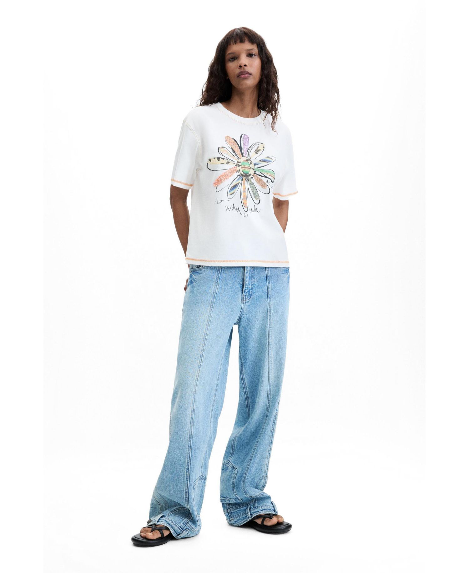 Women's Floral Print T-shirt 100% Cotton