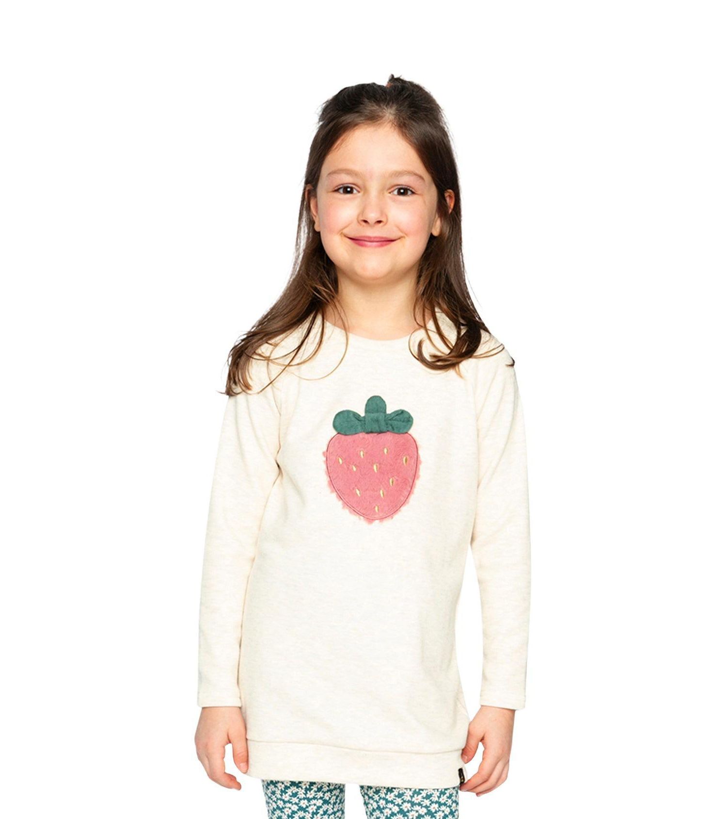 Little and Big Girl 6-12 Brushed Jersey Tunic