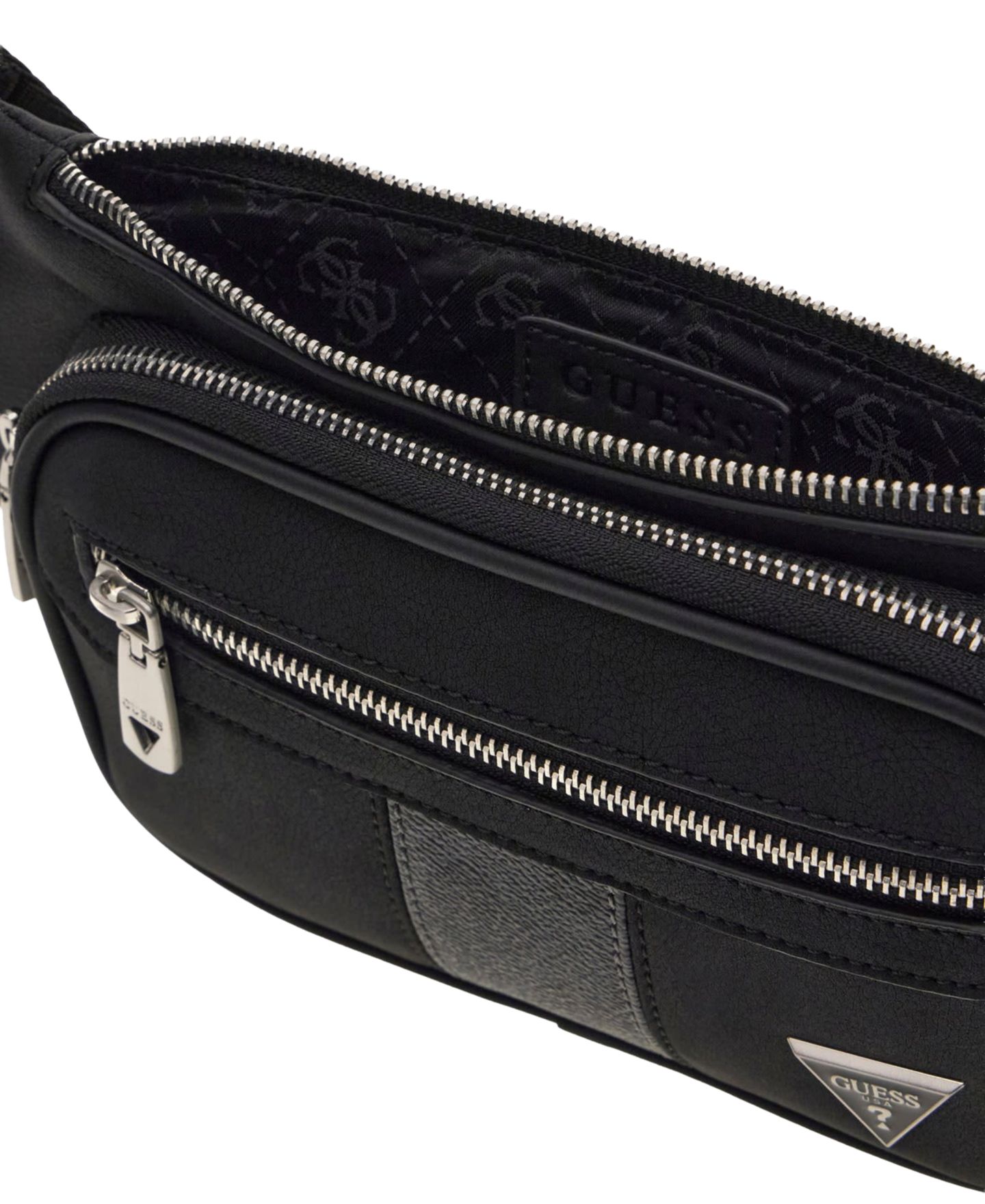 Мужская сумка GUESS Sidney Multiple Zip Bum, цвет: Варёный — фото 3