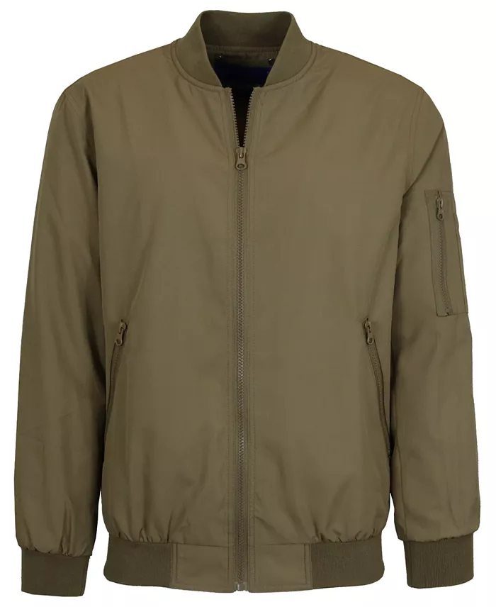 Men's Lightweight Zip-Up Bomber Jacket - thumbnail 4