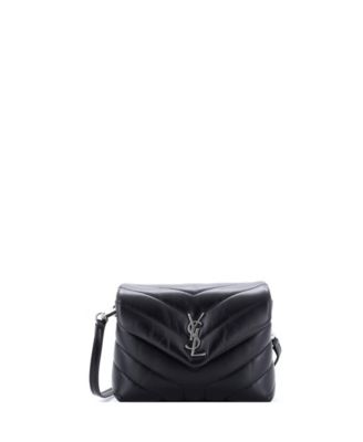 Toy Loulou Shoulder Bag Matelasse Chevron Leather