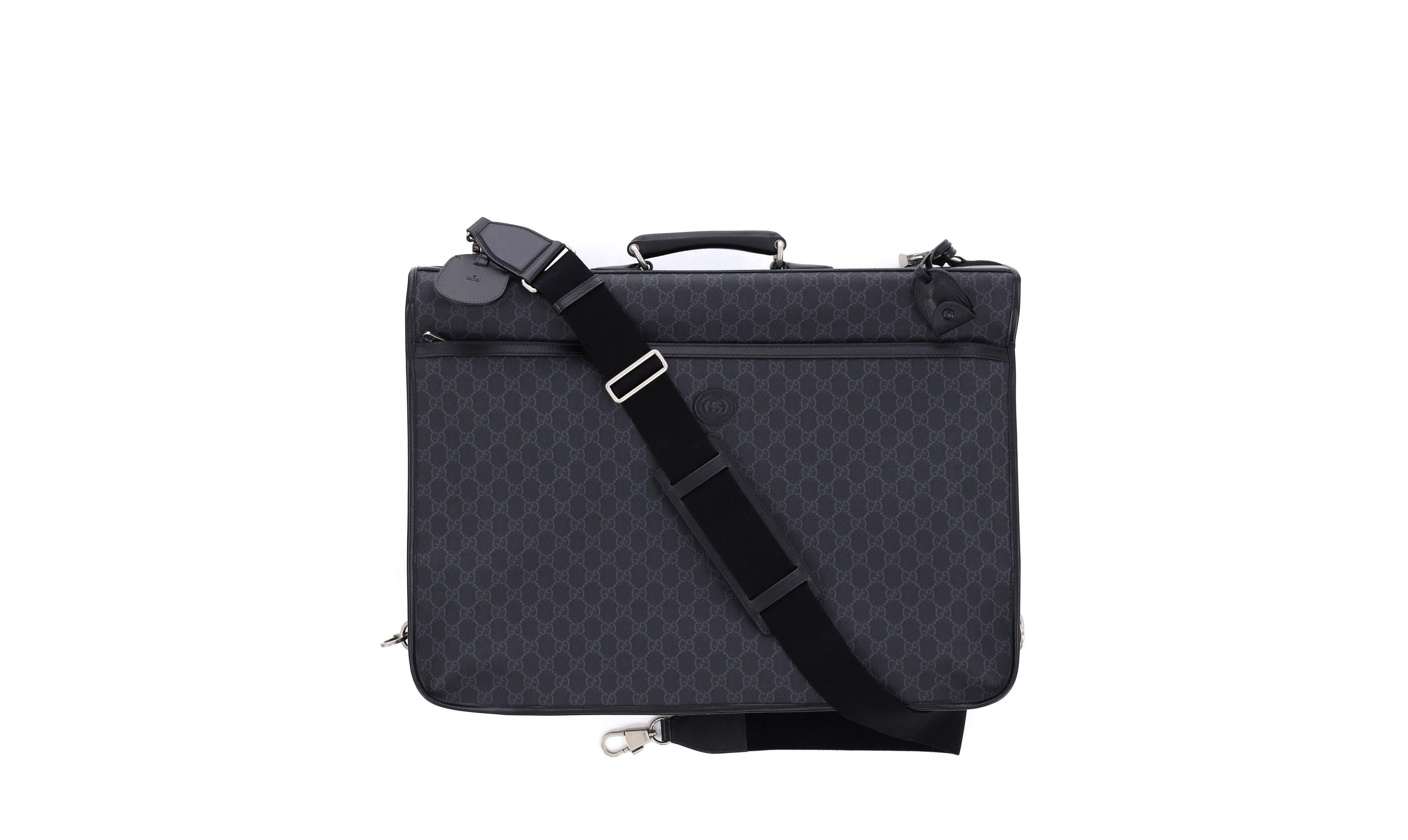 Pre-Owned Gucci Retro Interlocking G Garment Bag Gg Coated Canvas