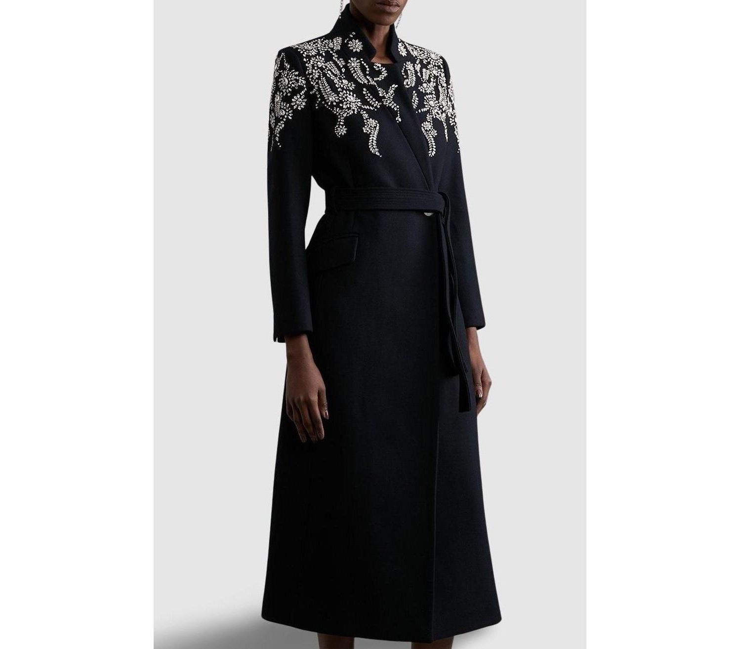 Women's Tailored Wool Double Breasted Midi Coat