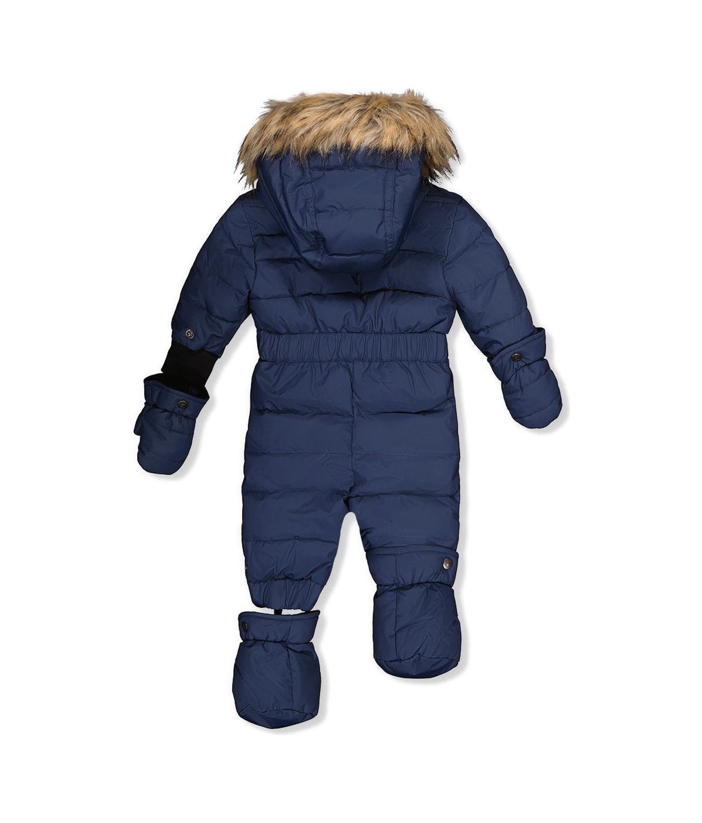 Комбинезон Deux par Deux Unisex Original One Piece Puffy Snowsuit with Removable Mittens and Boots. для мальчиков-малышей, цвет: Тёмный синий — фото 8