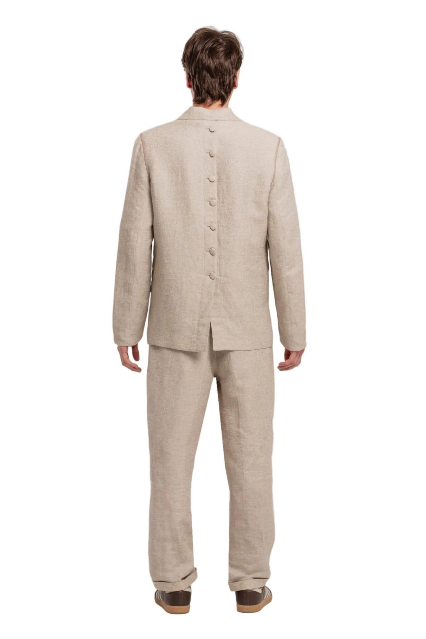Мужские брюки PCFG Daydreamers Linen Casual, цвет: Бежевый — фото 8