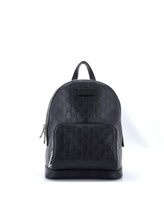 Small Signature Pocket Backpack Guccissima Leather