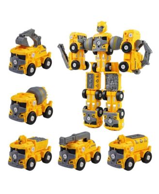 5-in-1 Take Apart Car Toys, DIY Engineering Construction Truck Toy Vehicle Kids Building Educational Toy Gift for Age 3-8 Year Old Boys