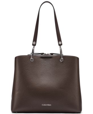 Garnet Large Triple Compartment Tote Handbag