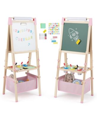 3-in-1 Double-Sided Adjustable Kids Easel with Storage Bag, Age 3-8