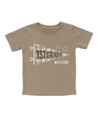 Big Boys First Grade Pennant Short Sleeve T-Shirt