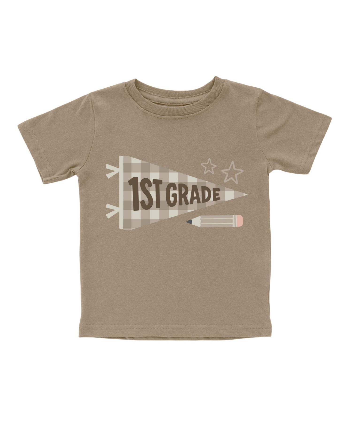Big Boys First Grade Pennant Short Sleeve T-Shirt