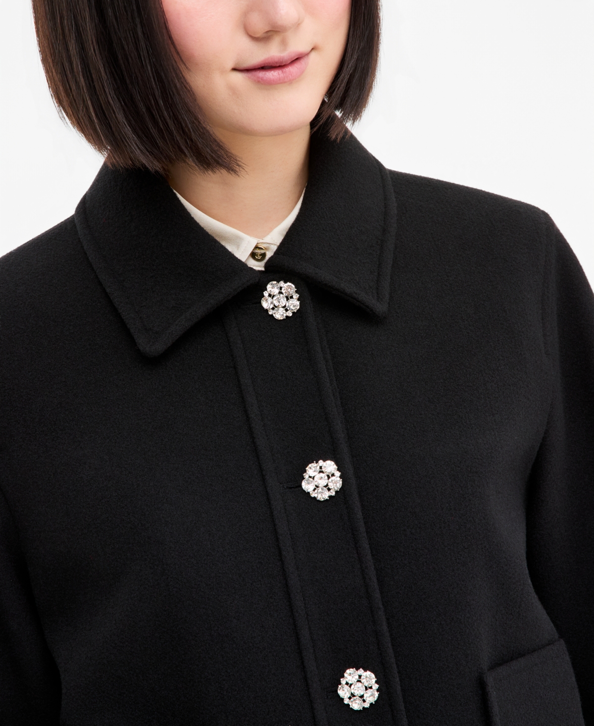 CeCe Women's Jewel Button Lady Work Jacket