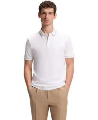 Men's Mercerised Cotton Slim-Fit Polo Shirt