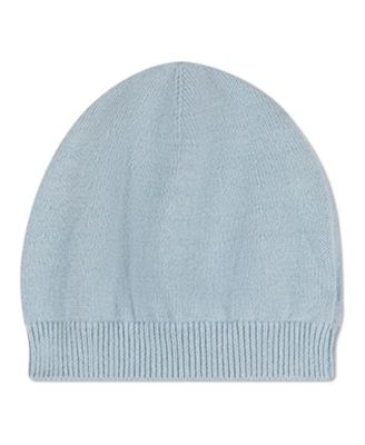 Baby Ribbed 100% Cotton Fine-Gauge Knit Beanie with Chunky Rib Trim