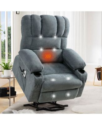 Power Electric massage lift recliner chair, suitable for the elderly, with heating and vibration functions, with USB