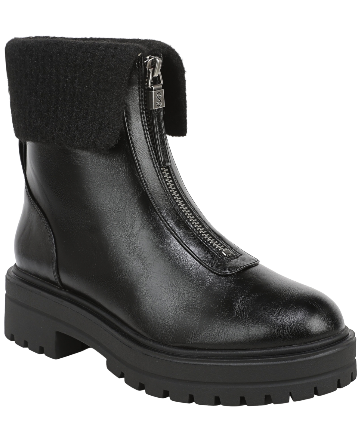 Sam and Libby Women's Kit Zip Short Round Toe Booties