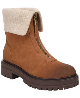 Women's Kit Front Zip Lug Sole Sweater Booties