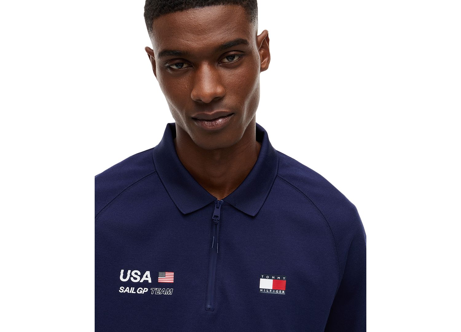 x U.S. SailGP Men's Performance Collared Regular-Fit Polo Shirt