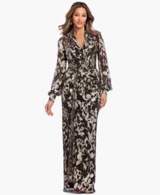 Plus Size V-Neck Gown