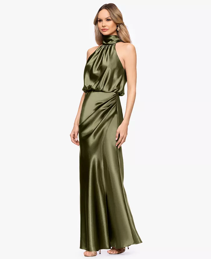Petite Halter Neck Gown - thumbnail 2