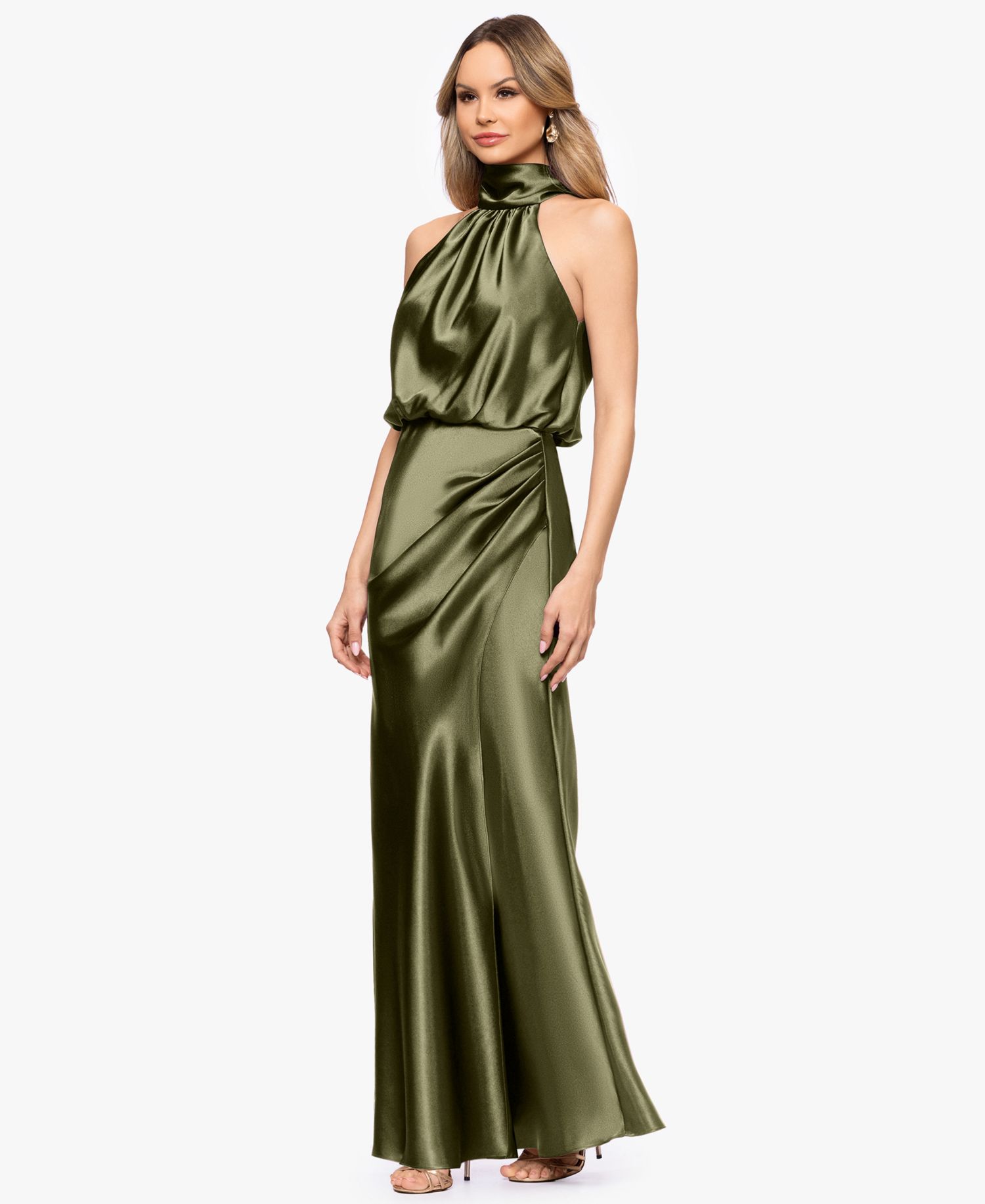 Petite Halter Neck Gown