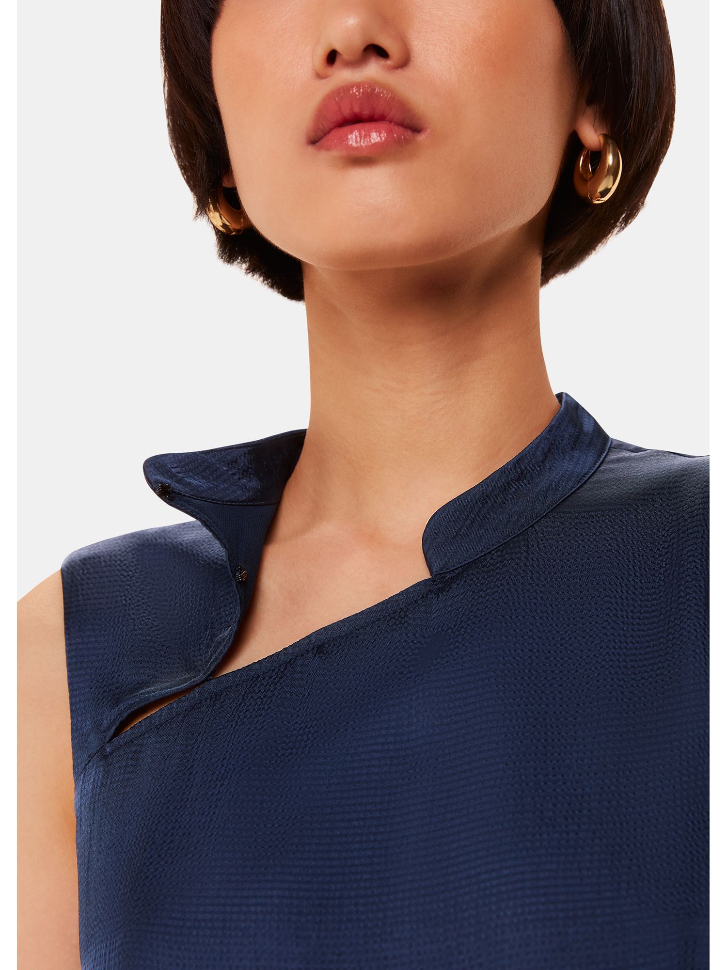 Women's Aria Satin Sleeveless Midi Dress