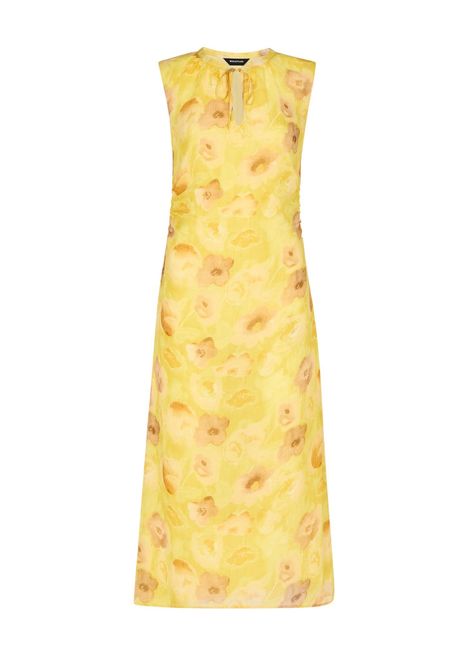 Women's Sunshine Floral Textured Midi Dress