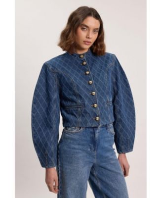 Women's Denim Balloon Jacket