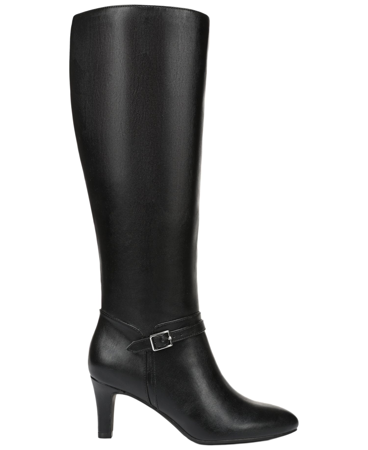 Women's Glenore Zip Wide Calf Tall Almond Toe Boots