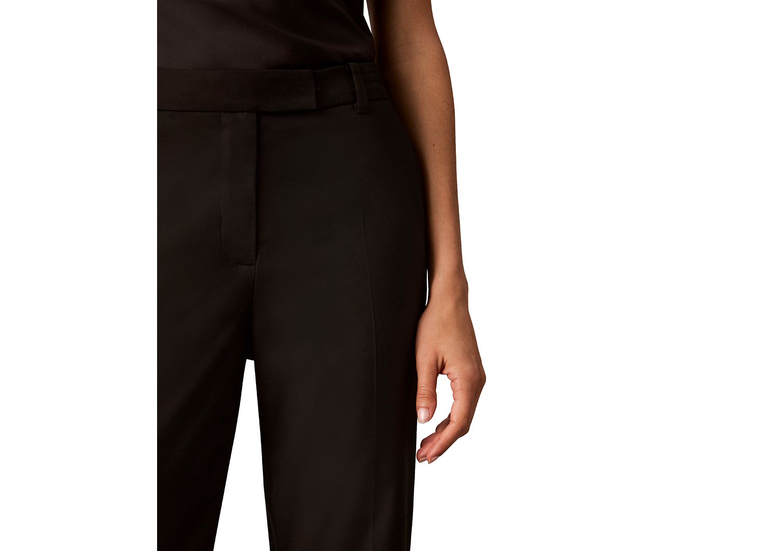 Petite Mid-Rise Straight-Leg Ankle Pants