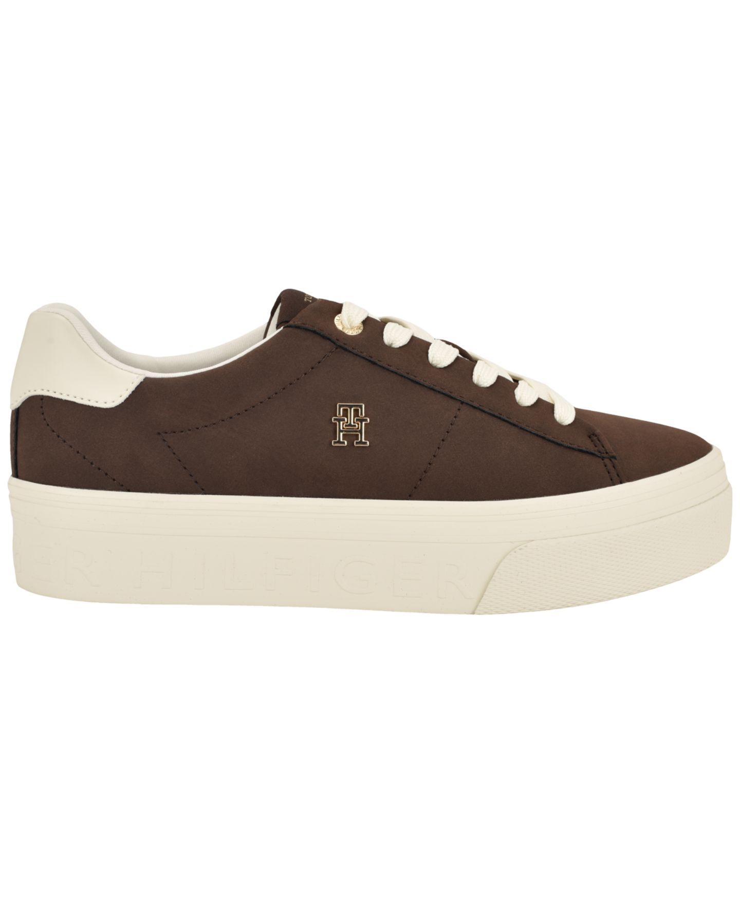 Женские кроссовки Tommy Hilfiger Brighs Platform Lace-Up, цвет: Тёмный коричневый — фото 2