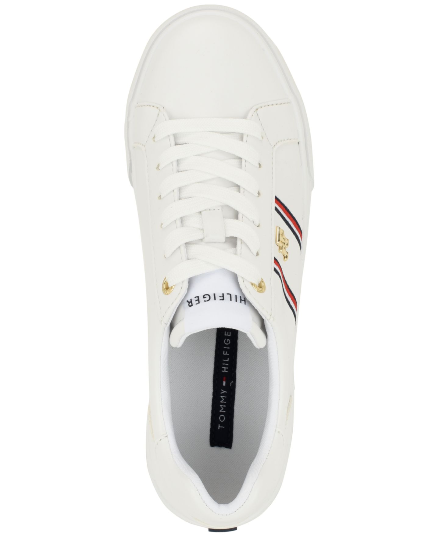 Женские кроссовки Tommy Hilfiger Liamia Ornamented Lace-Up, цвет: Белый разноцветный — фото 4